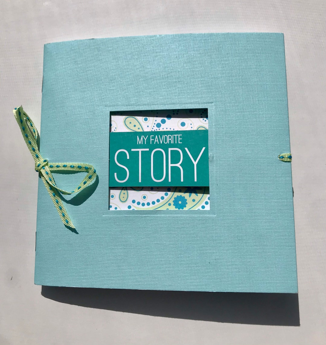 Premade Scrapbook Album and Journal my Favorite Story Photo Album and