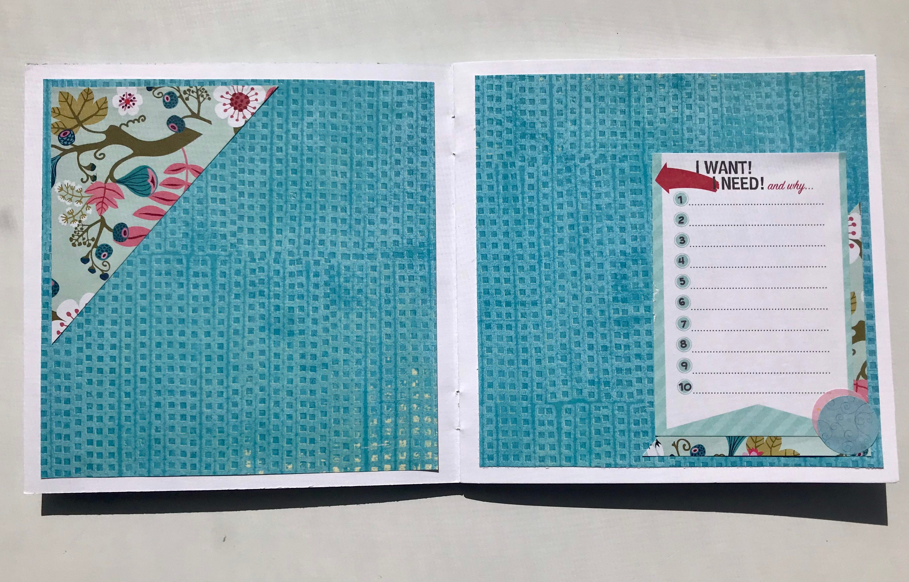 Premade Scrapbook Album and Journal my Favorite Story Photo Album and