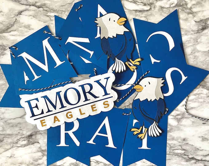 Personalized Emory University Graduation Banner // Custom Emory Party