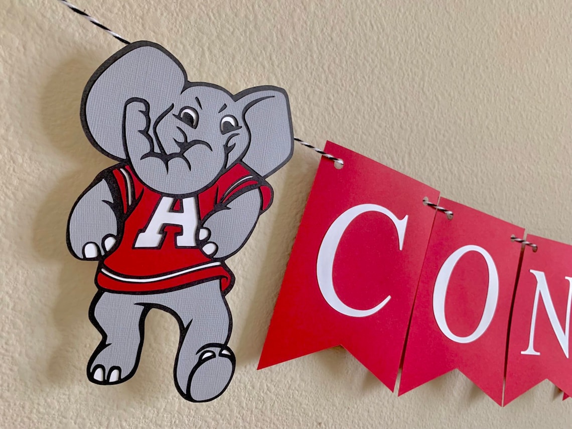 Personalized University of Alabama Graduation Banner // Custom Etsy