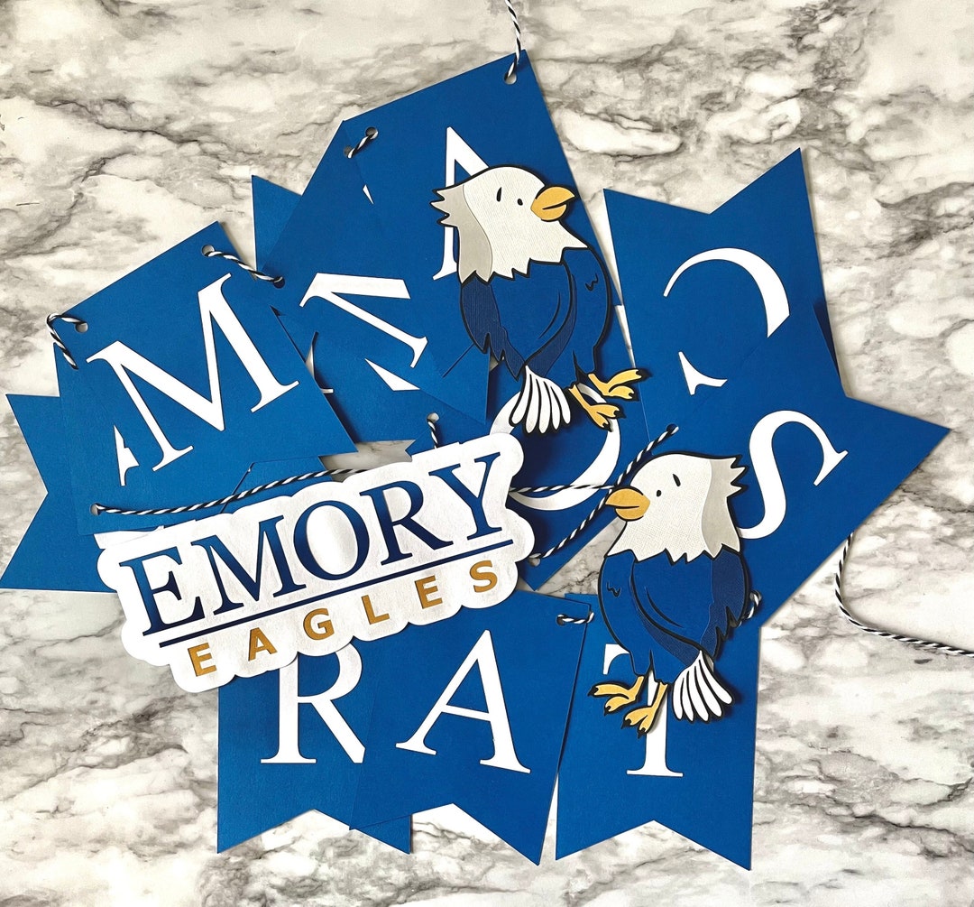 Personalized Emory University Graduation Banner // Custom Etsy