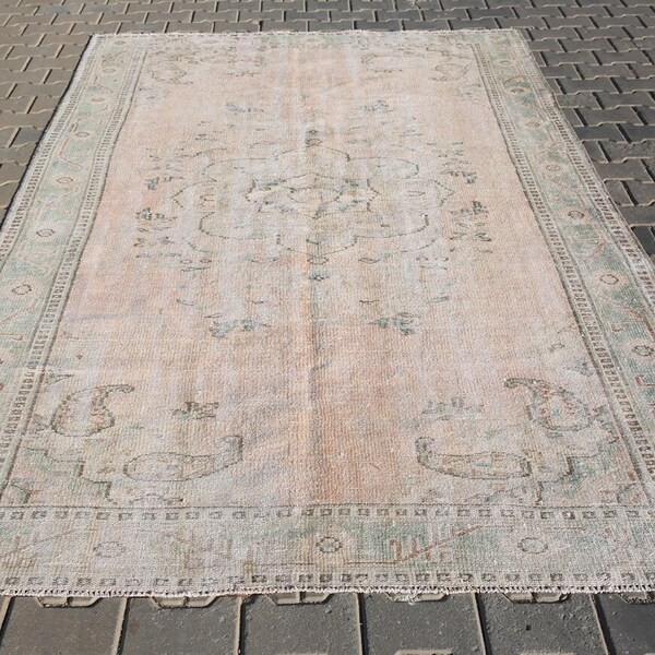 Pink and Green Rug Etsy