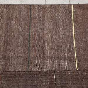 Kilim rug 6x8 turkish kilim rug, flat weave kilim,wool rug,carpet kilim,bohemian rug,eclectic kilim,dark brown rug,5'5x7'8 feet 33332 kilim image 7