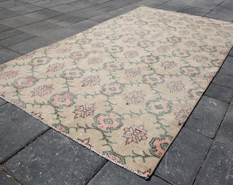 Wollteppich,Oushak Teppich,Oushak Teppich,3'8x6'8'8 Füße SKU:3507