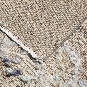 Tapis Berbère Vintage Marocain - 6.1x9.6 Ft - Laine Tissée Main - Boho - Années 70-90