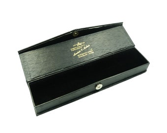 Vintage Jewellery Box, Vintage Watch Box Case, Black Jewellery Box