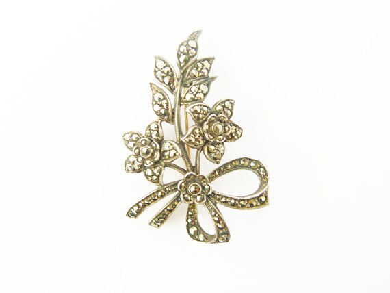 Antique Art Deco Platinin Brooch - Antique Art Dec