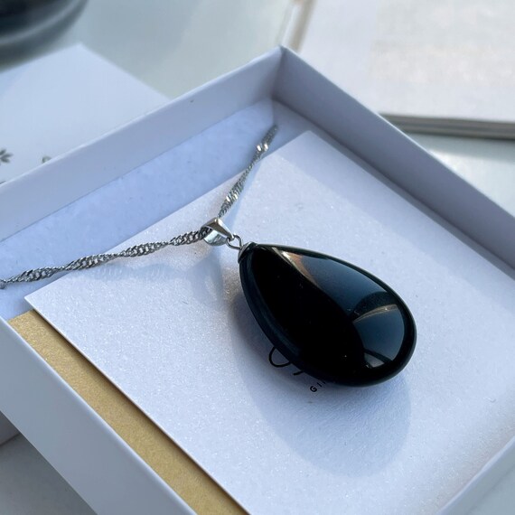 Black obsidian 2024 necklace for protection