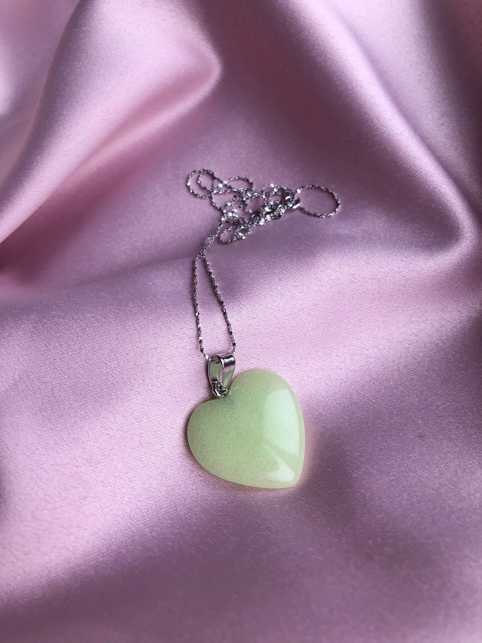 New Chinese JADE pendant Serpentine heart pendant Precious | Etsy