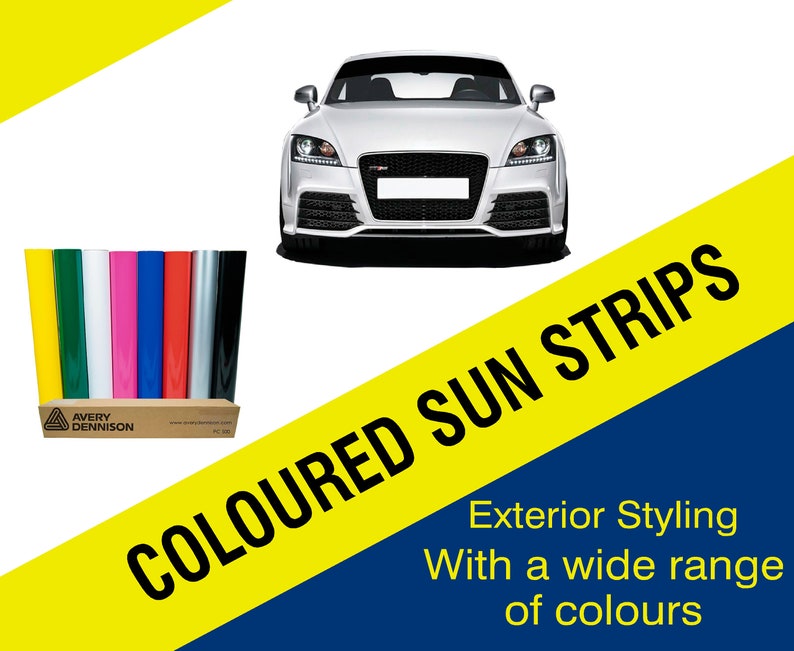 Vinyl Sun Visor Windshield Strip Avery Exterior Grade Custom Etsy