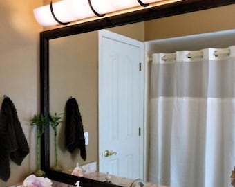 50" Smooth White Light Wrap: Cover Ugly Vanity Lights (For 8 bulb fixtures)