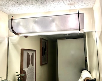 25" Shantung Light Wrap: Hollywood Vanity Cover, Reduces Glare (4 Bulb Fixture)