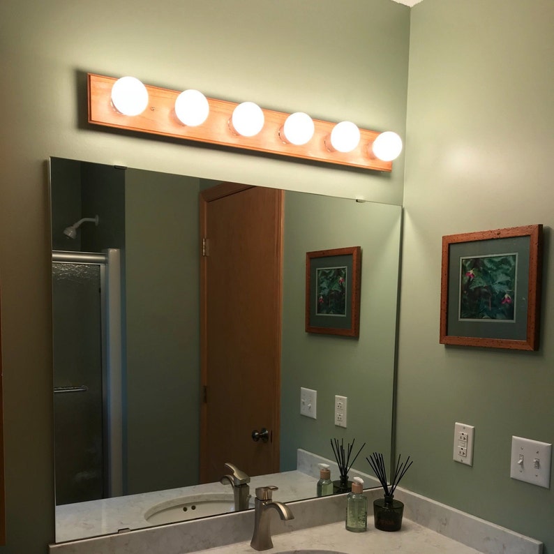 44 Linen Vanity Light Shade covers a 6 7 bare bulb Etsy