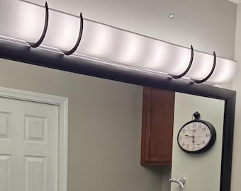 48" Silk Light Shade: Covers 8-Bulb Fixture, Instant Vanity Improvement