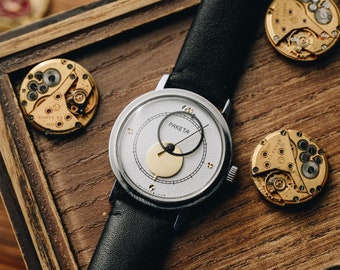 Vintage watches Raketa Kopenik (Copernikus). Moon watch. Mens wrist watch. Montre. Unique Gift for him. Mechanical watch. Antique Watches.