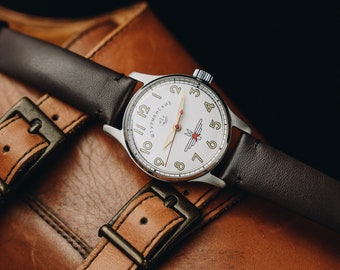 Vintage mens watch Pobeda - Shturmanskie. Mechanical watch. Wrist watches. Astronaut watch. Vintage shops. Unique gift, Gift for him.