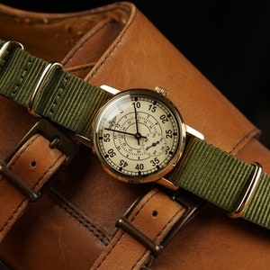 Rares montres vintage pour hommes Montre vintage ZiM Aviation , montre-bracelet pour homme, montre mécanique, montres anciennes, cadeau pour lui. Cadeau pour mari image 1
