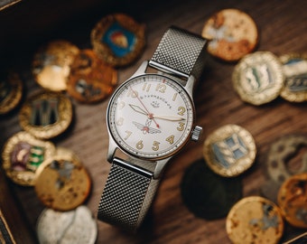 Vintage watches Pobeda Shturmanskie. Mechanical Mens Wrist watches. Astronaut watch. gift shop, Gift for him. Space watch. Gagarin's watch