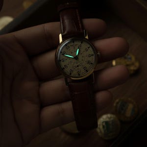 Reloj vintage para hombre ZIM (ЗИМ) "Aviation" raro, reloj personalizado, regalo grabado para esposo/novio. imagen 3