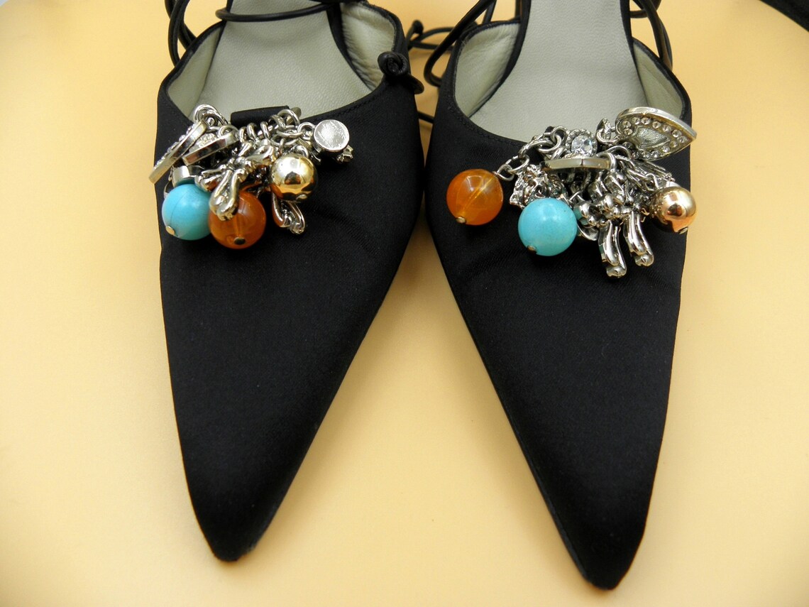 versace heels with logo