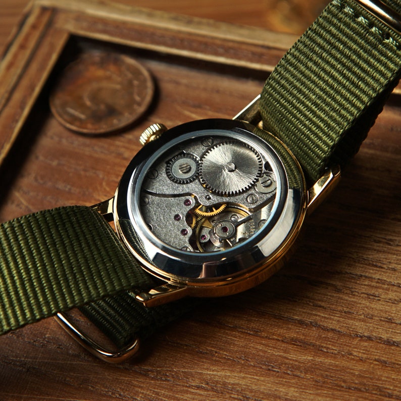 Rares montres vintage pour hommes Montre vintage ZiM Aviation , montre-bracelet pour homme, montre mécanique, montres anciennes, cadeau pour lui. Cadeau pour mari image 3