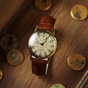 RARO orologio da uomo vintage ZIM "Aviation" - Orologio da polso personalizzato con incisione, regalo personalizzato per lui o per il fidanzato/papà
