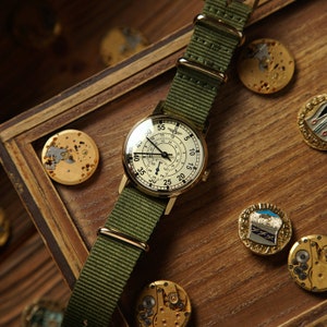 Rares montres vintage pour hommes Montre vintage ZiM Aviation , montre-bracelet pour homme, montre mécanique, montres anciennes, cadeau pour lui. Cadeau pour mari image 4