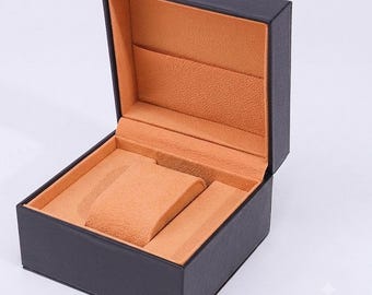 Caja de regalo premium para relojes, caja de presentación de lujo para relojes, estuche de almacenamiento elegante, embalaje de regalo para relojes, complemento para pedidos de relojes.