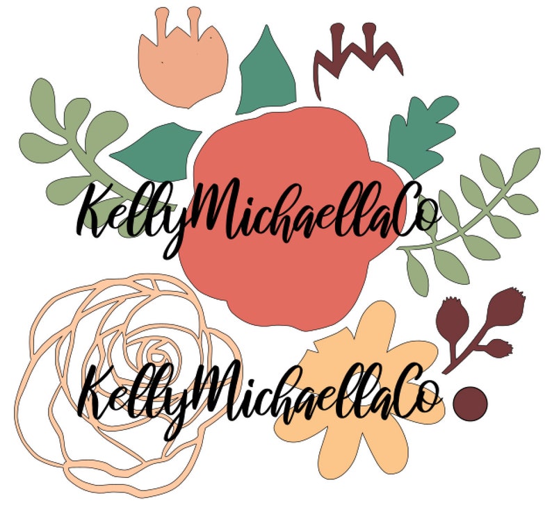 Download Layered Flower SVG Digital File Floral SVG Flower File | Etsy