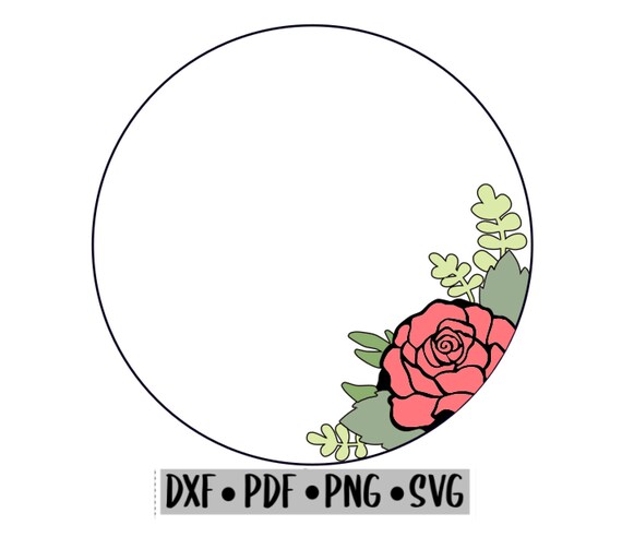 Download Flower Svg Digital File Floral Svg Flower File Name Round Etsy
