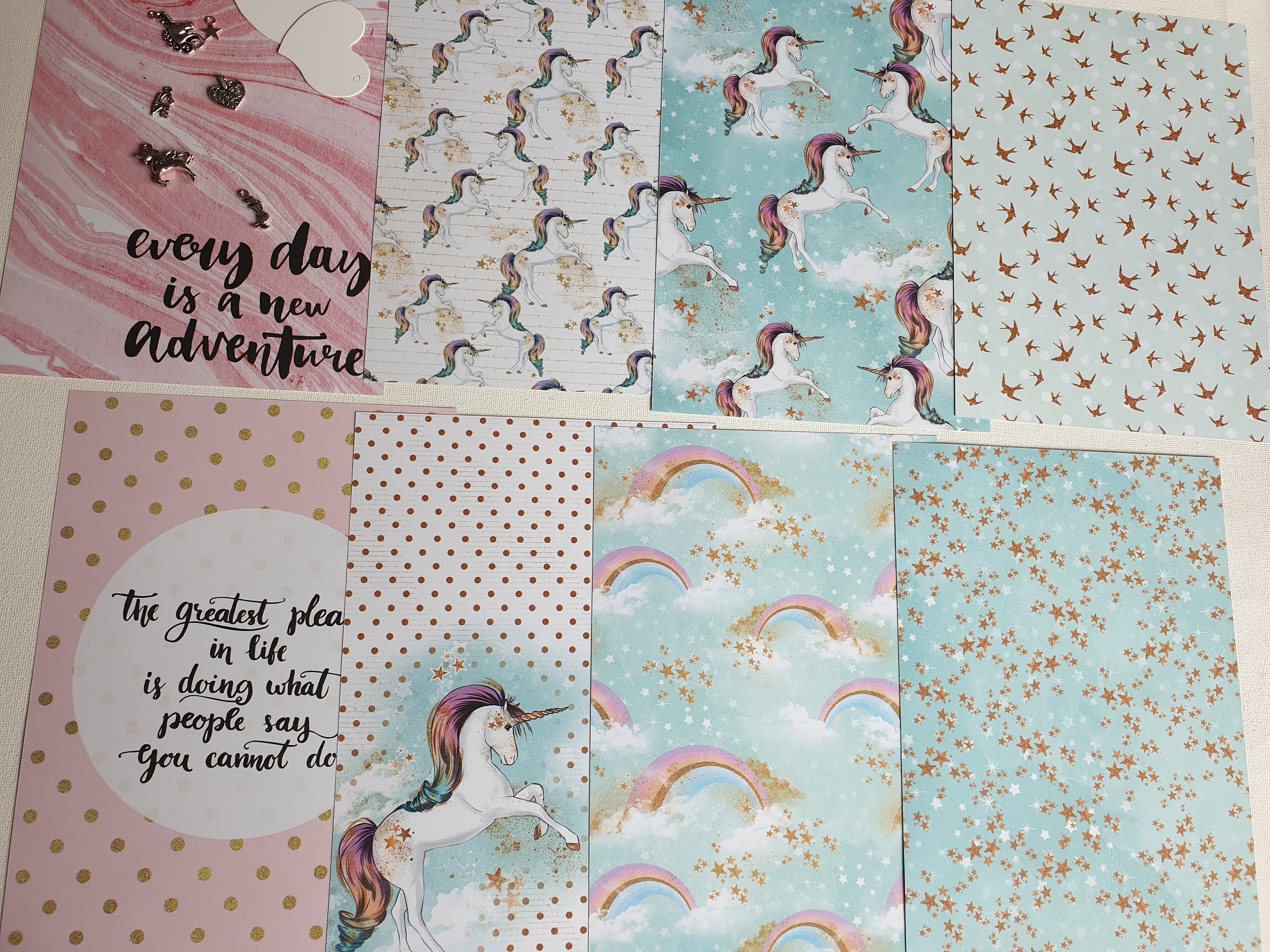 Unicorn Themed Journal Art Journal Package Unicorn cards Etsy