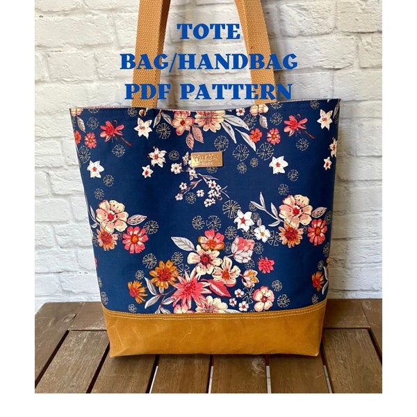 Tote Bag Pattern | Beginner Friendly Tote Bag Pattern | Tote Bag PDF Pattern | Handbag Pattern | Fancy Fat Quarter Tote | Fat Quarter