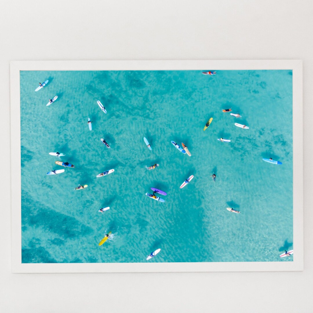 Wall Art Prints, Aerial Beach Photography, Surf, Ocean Art, Coastal