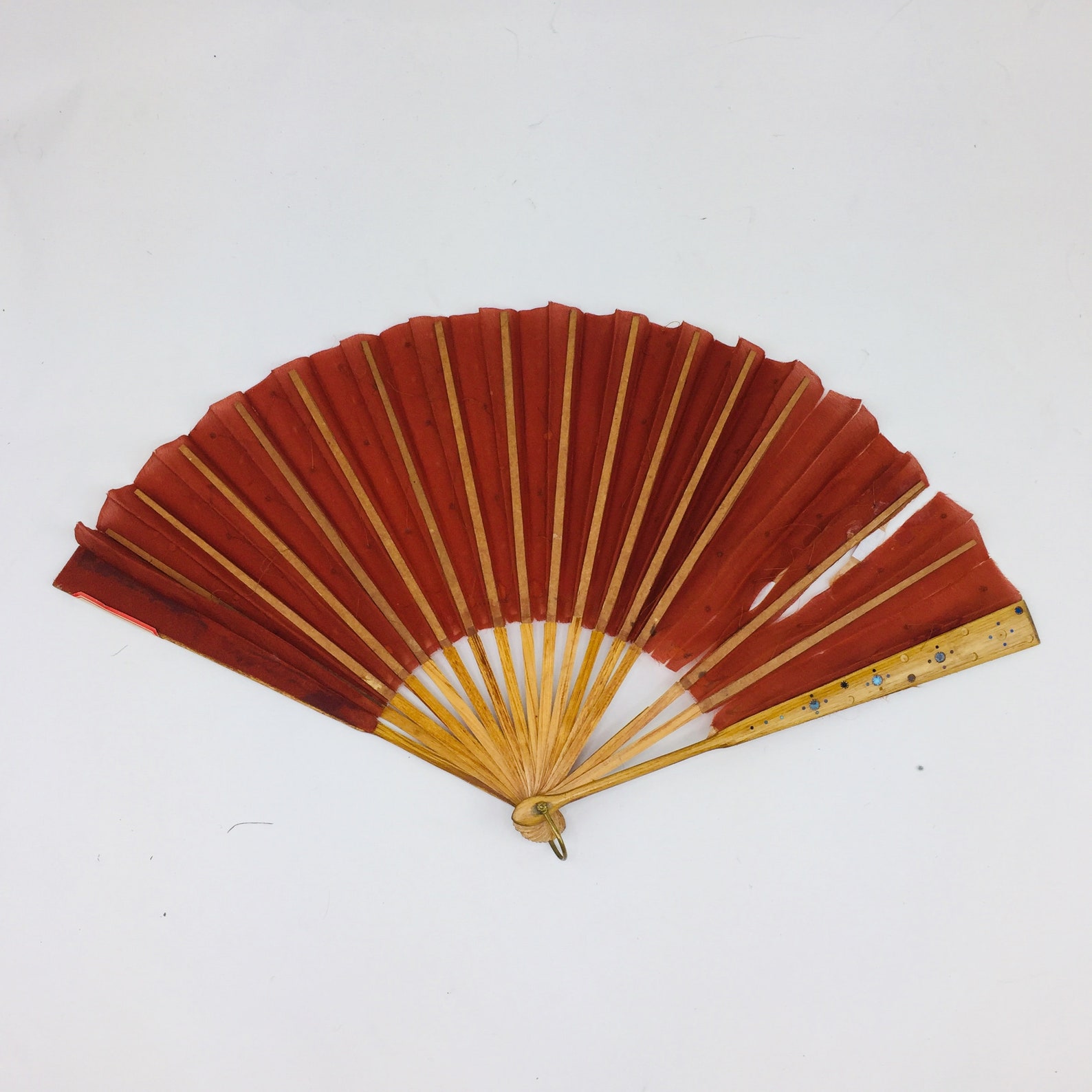 5 Pack Folding Handheld Fans With Tassel For Music Festival Dance