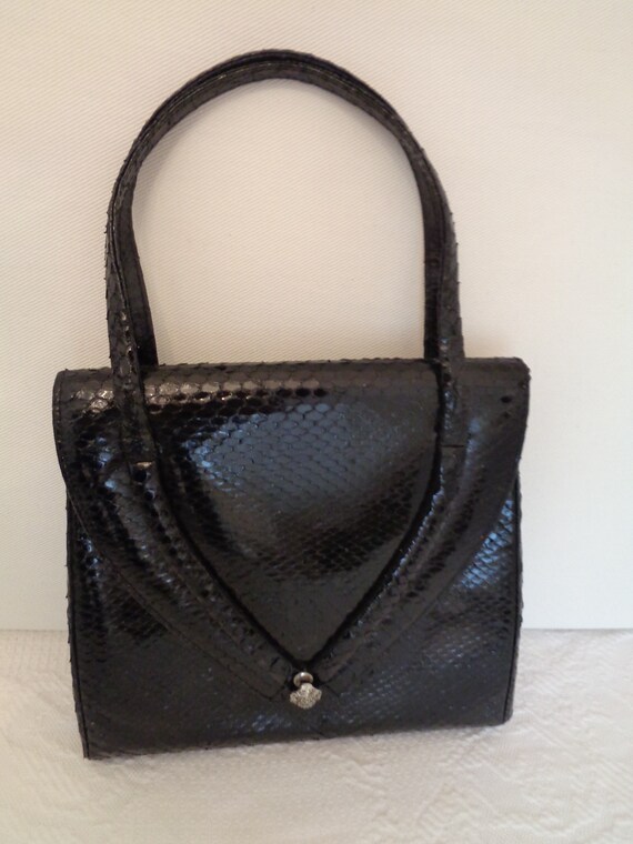 cute black handbag snake 30s 60s