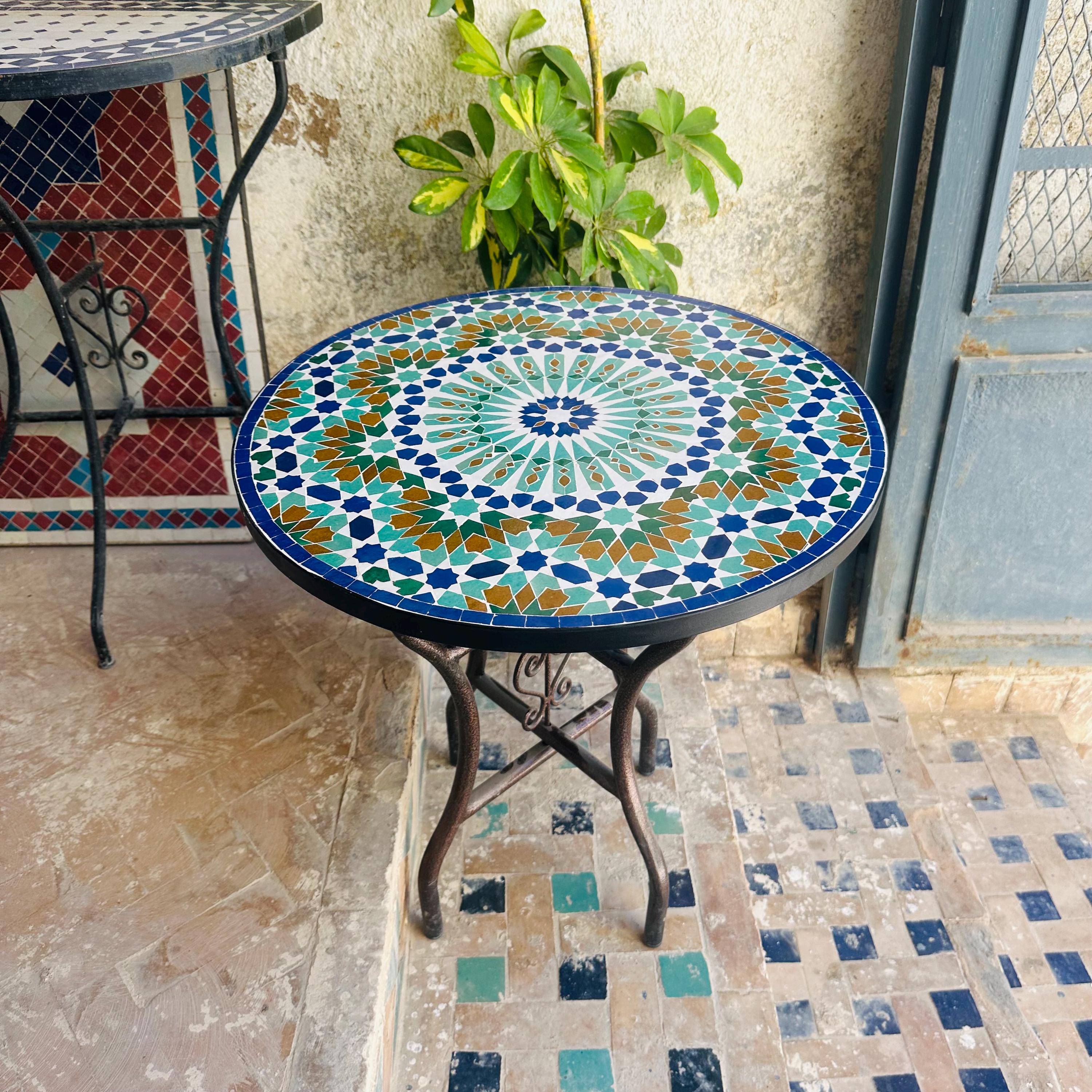 Outdoor Furniture Mosaic Tile Outdoor Coffee Table Art Mosaic