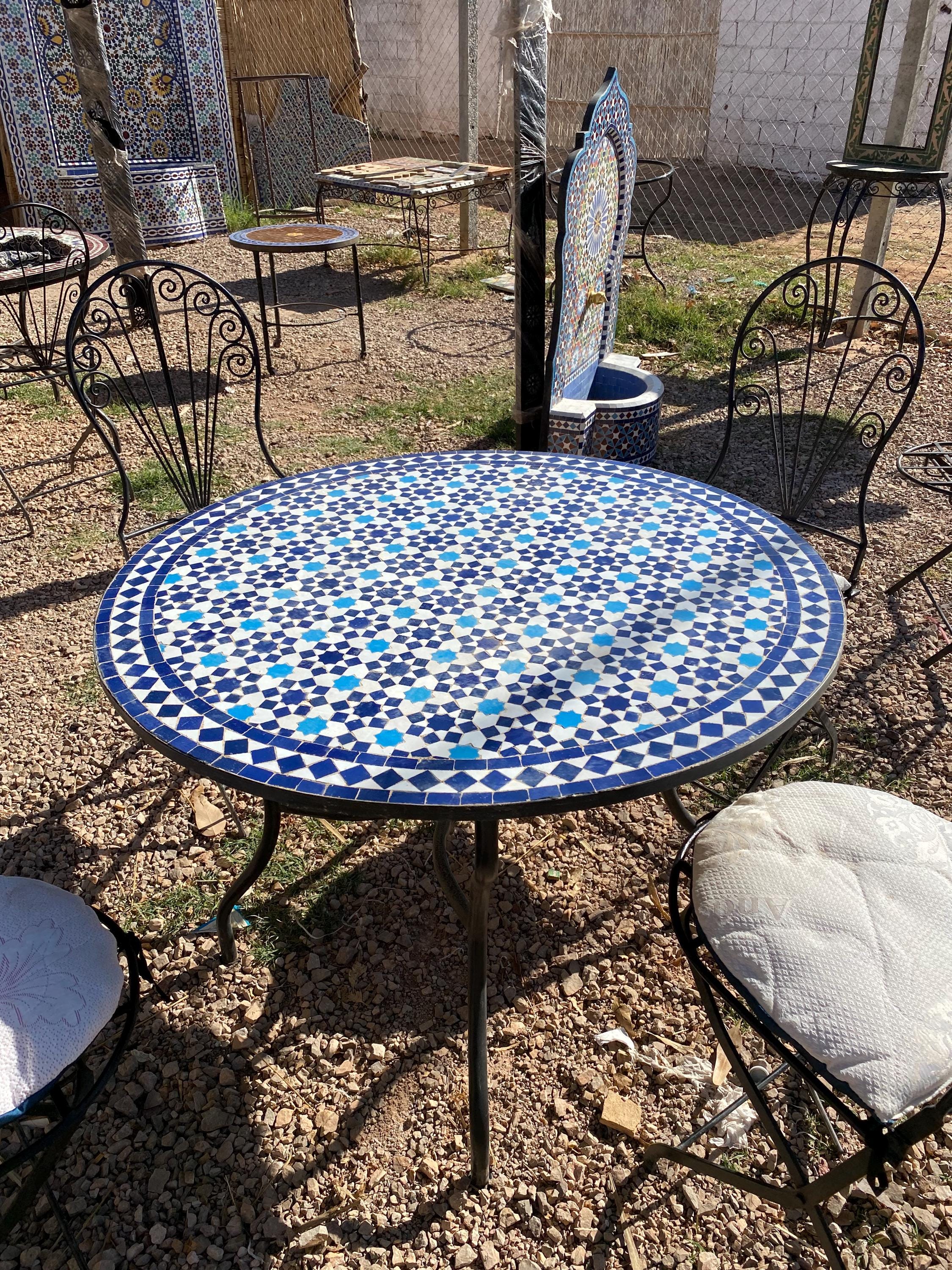 los angeles mosaic umbrella patio tables Umbria Set | Neille Olson Mosaics You will fall in love with outdoor living Mosaic Bistro Bed Bath And