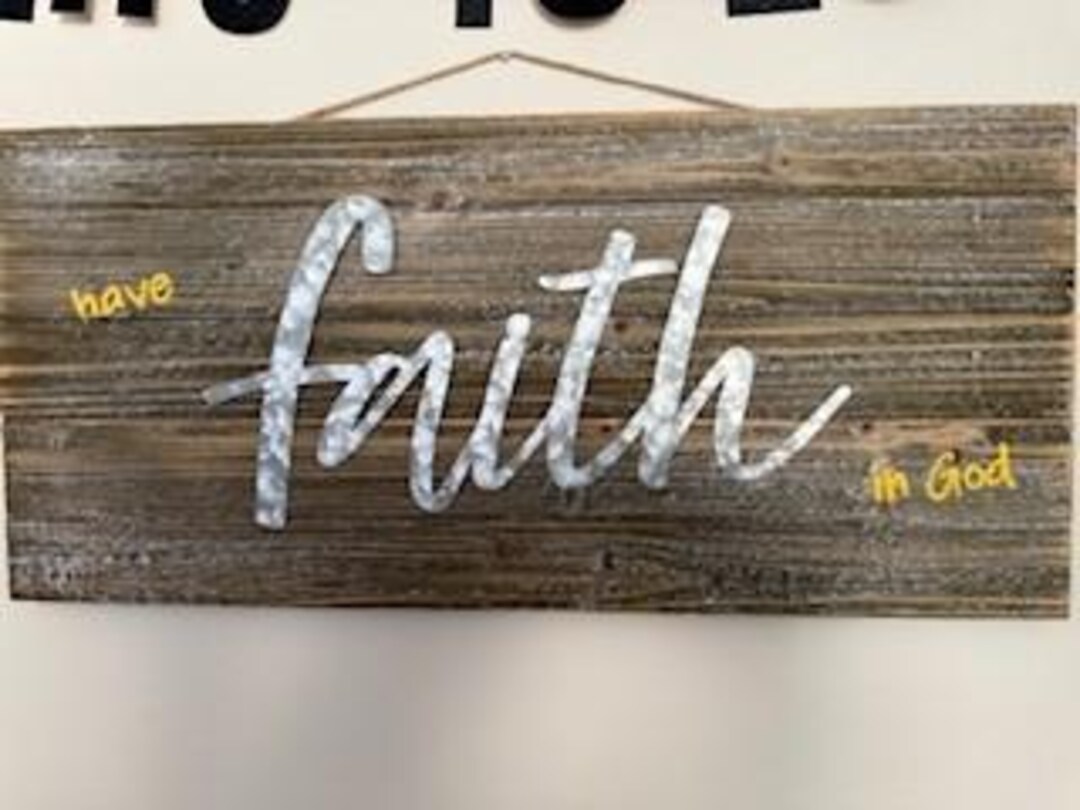 Faith Sign - Etsy