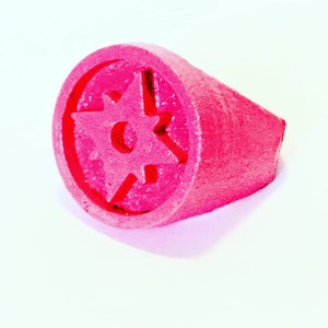 3D printed violet lantern ring of love