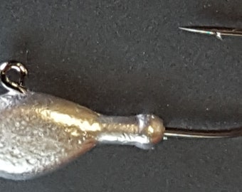 10 HTLURECO Ultra Minnow Jig Heads Striped Bass Fluke Ultra Point Lure Char