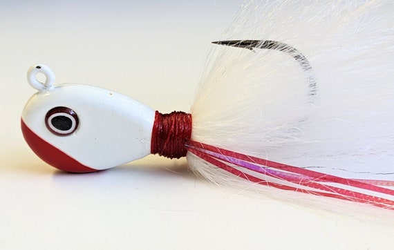 5 Bean Bucktail Jig Heads Striped Bass Fluke Upperman Ultra Point