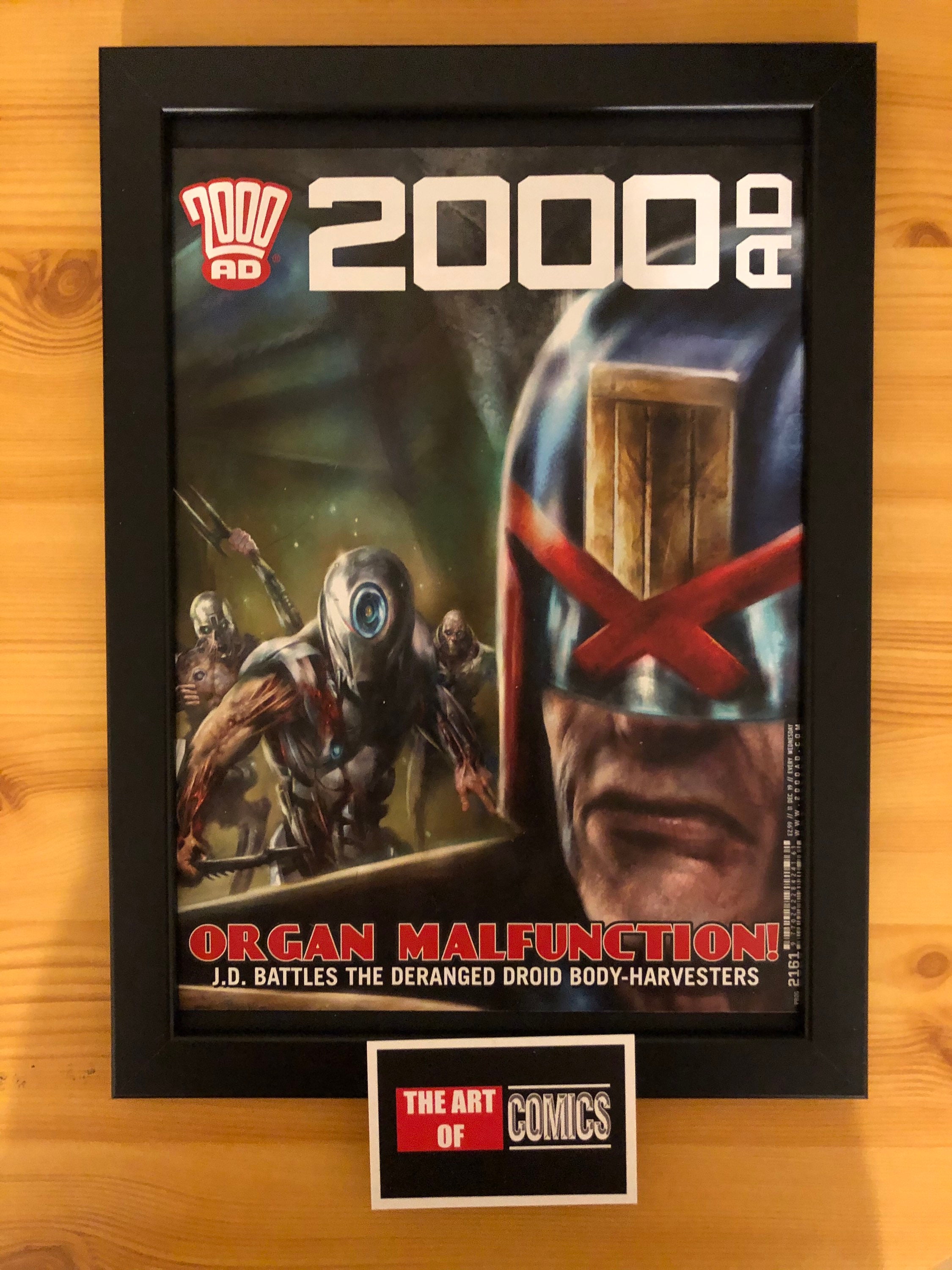 2000ad Comic Cover FRAMED Judge Dredd Posters 2000ad Comic Cover FRAMED Judge Dredd Posters