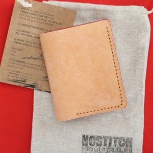Cartera bifold para hombre mínima personalizable / Cartera de cuero para hombre / Cartera hecha a mano de alta calidad