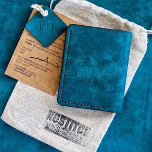 Cartera de cuero personalizada para tarjetas y efectivo - Hecha a mano en la UE / Cartera de cuero para hombre / Cartera grabada de alta calidad