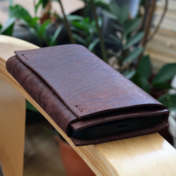 Handmade Leather Phone Cover Sleeve | Samsung Galaxy Z Fold 8, S26 Ultra - Minimalist Case