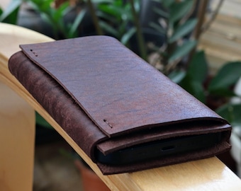 iPhone Air Pro Max Italian Leather Phone Sleeve Case | Made in the EU