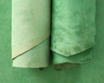 Paneles de cuero curtido vegetal / Láminas de cuero italiano / Piezas de cuero precortadas