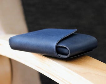 Thin Origami Leather Wallet for Credit Cards | Handmade Stitchless Cardholder