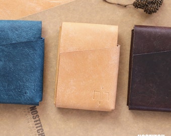 Stitchless  Small Origami Leather Wallet | Handmade Slim Credit Cards Holder