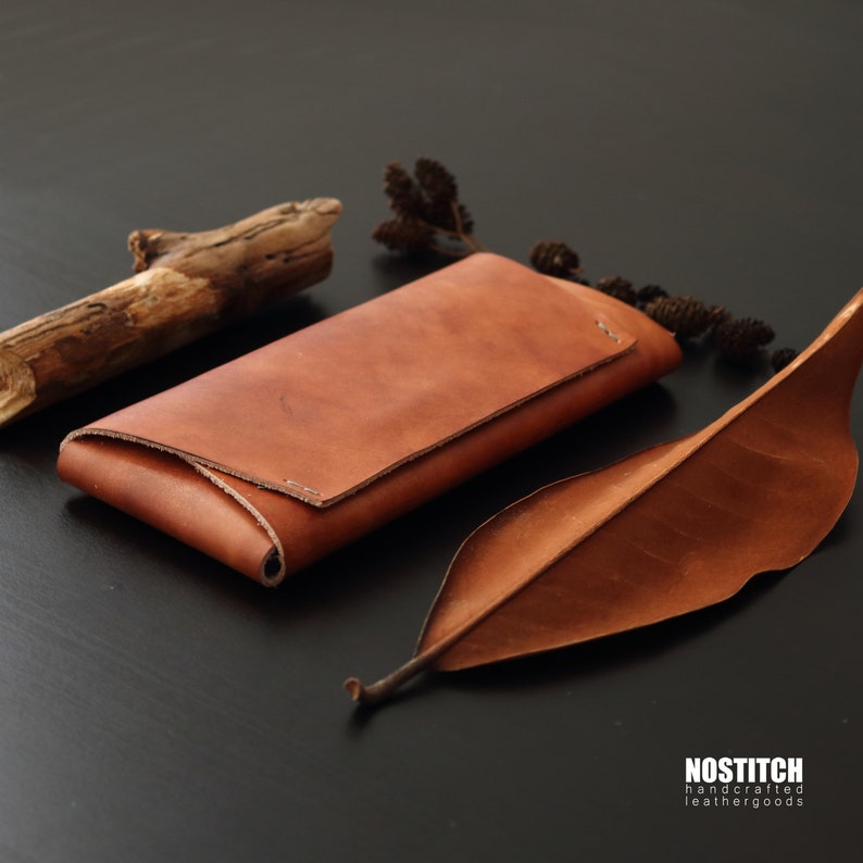 Brown leather case iPhone 13/ 12/ 11 Pro/ Max/ Mini | Minimal Apple iPhone cover/ sleeve/ pouch 